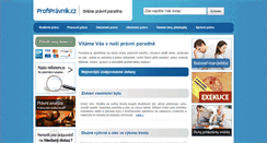 Desktop Screenshot of poradna.profipravnik.cz